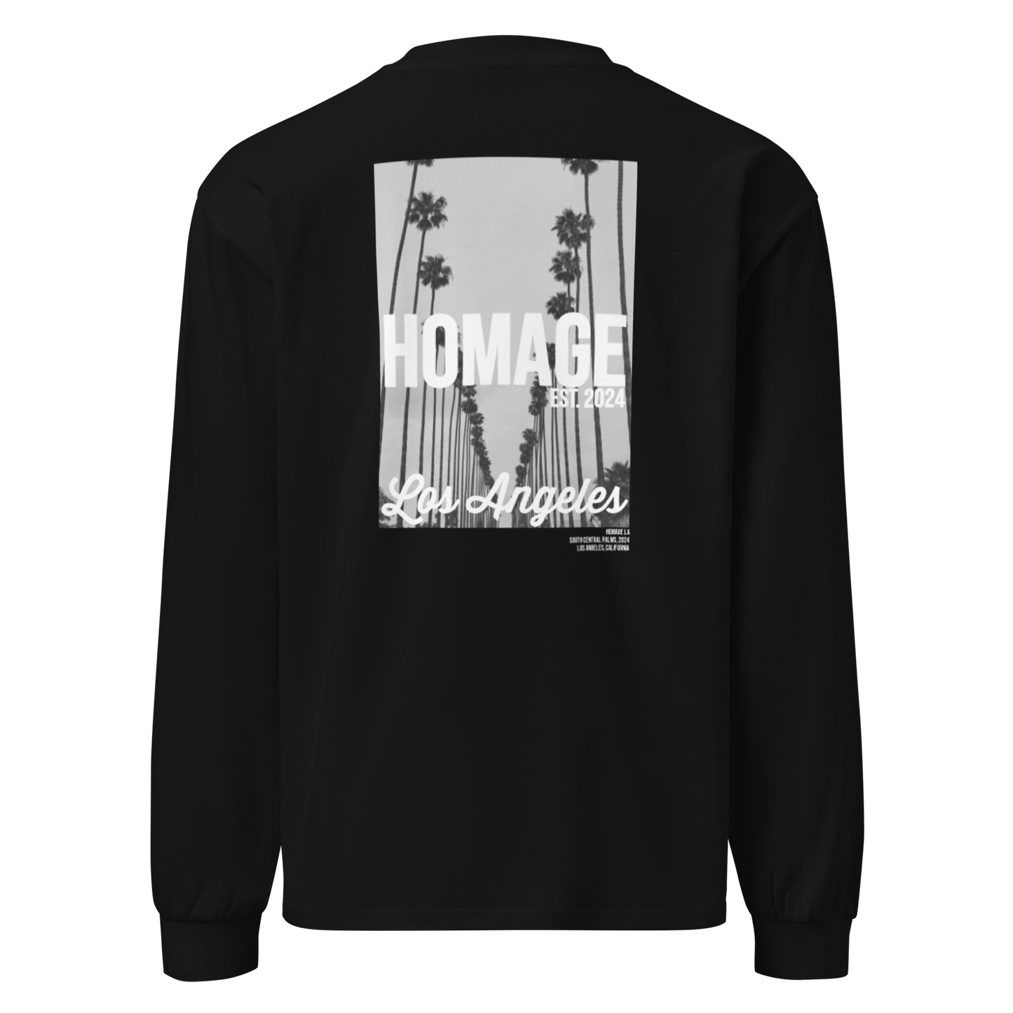 South Central Palms LS Tee - Black - Homage LA