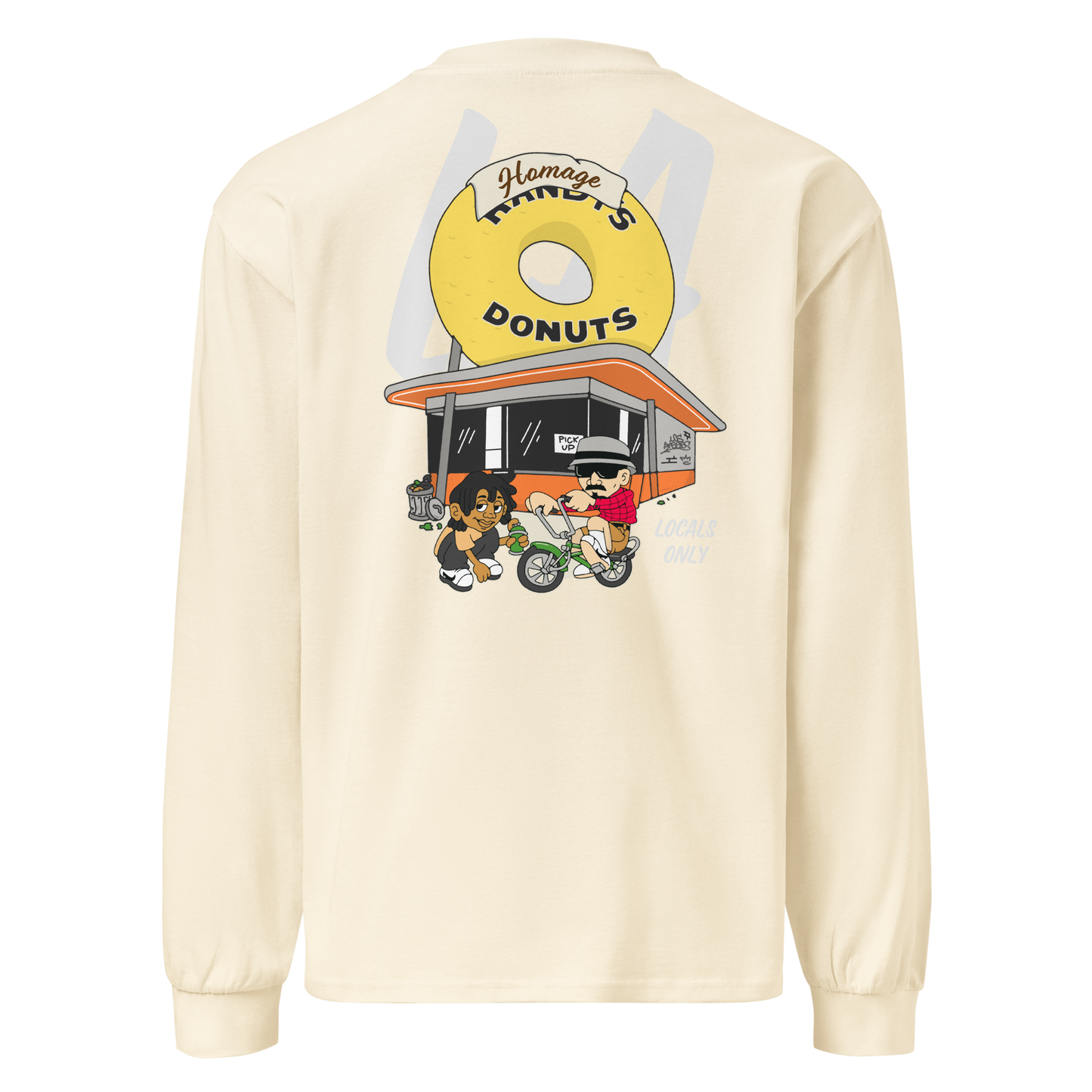 LA Donut LS Tee - Ecru - Homage LA