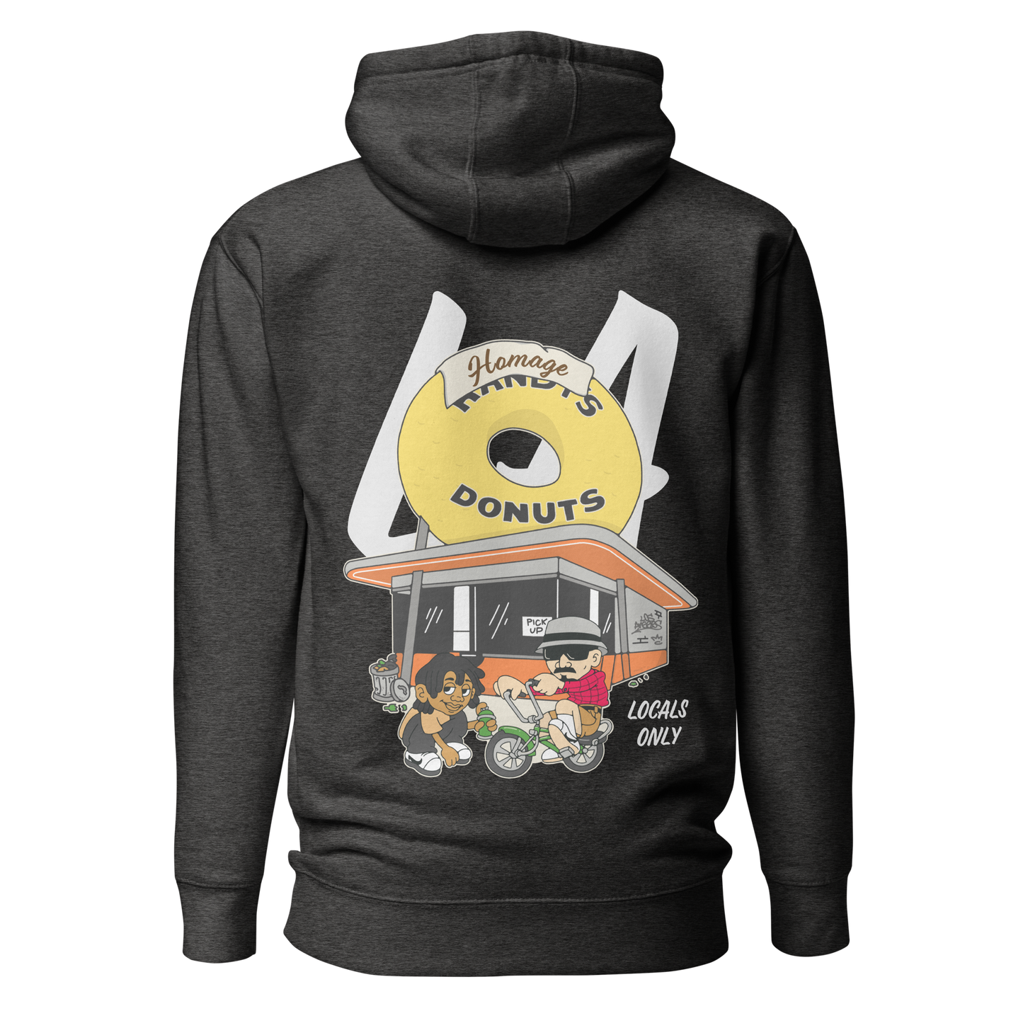 LA Donut Hoodie - Charcoal - Homage LA
