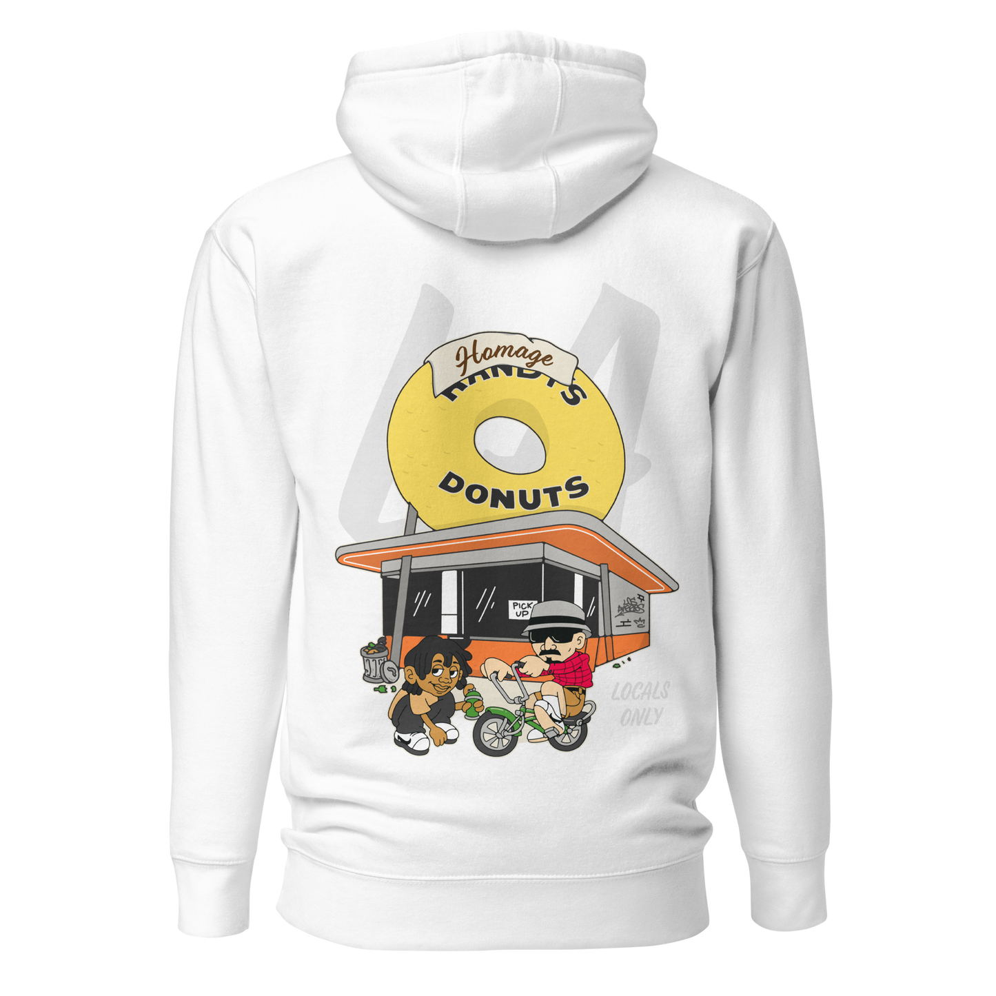 LA Donut Hoodie - White - Homage LA