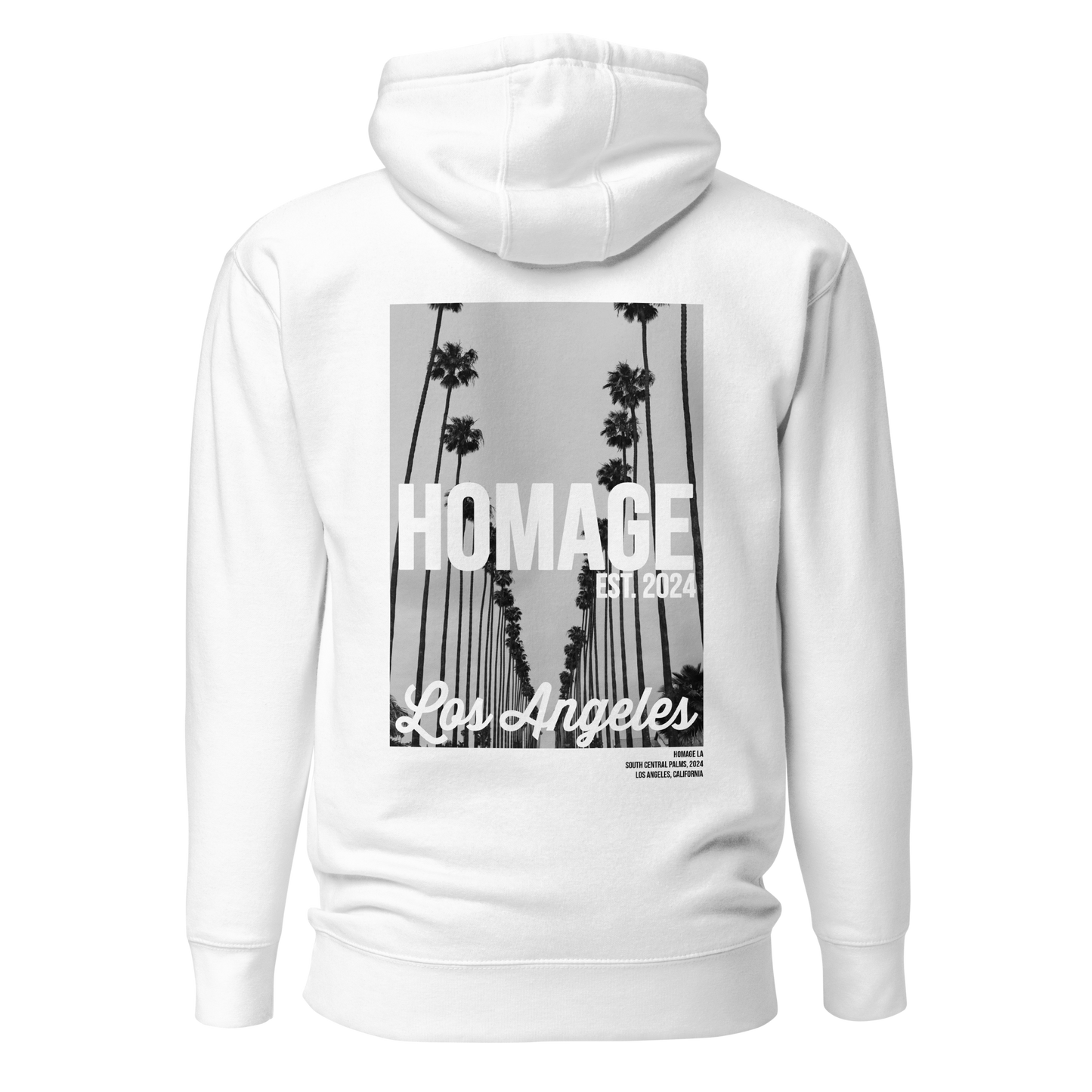 South Central Palms Hoodie - White - Homage LA