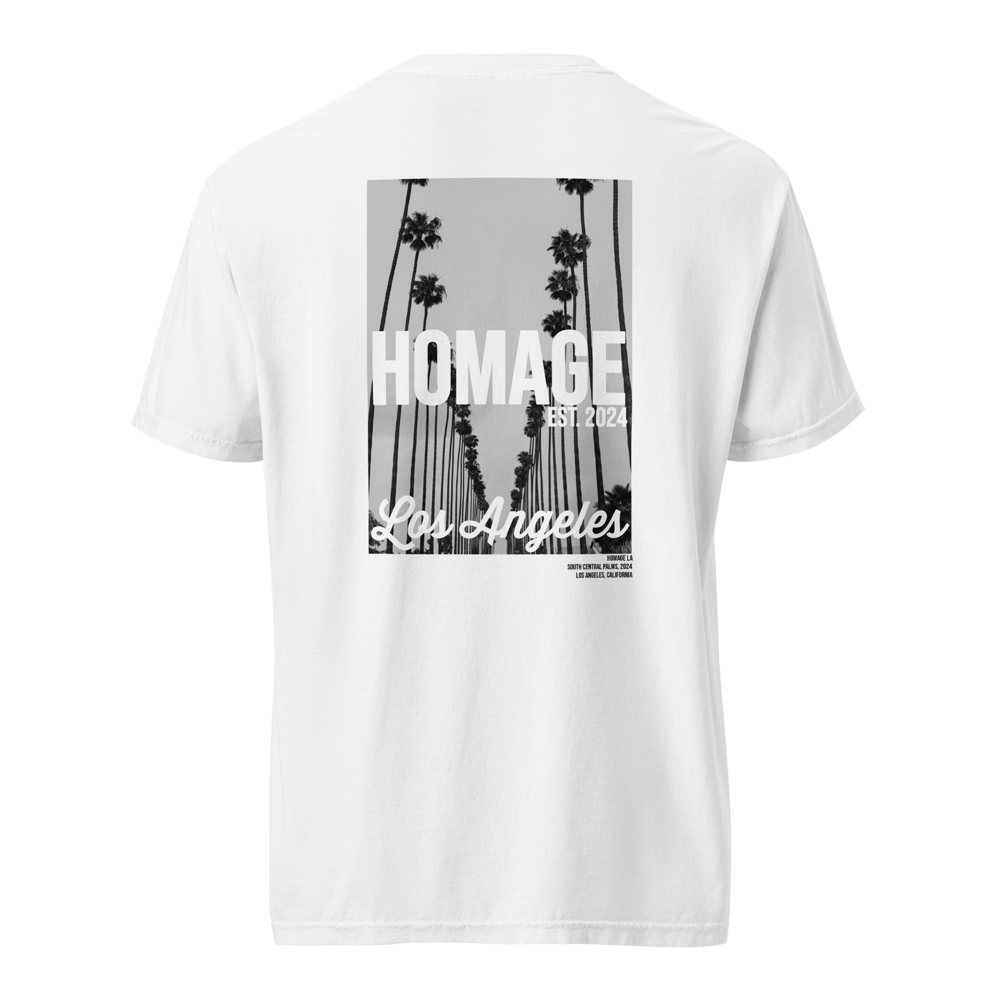 South Central Palms Tee - White - Homage LA