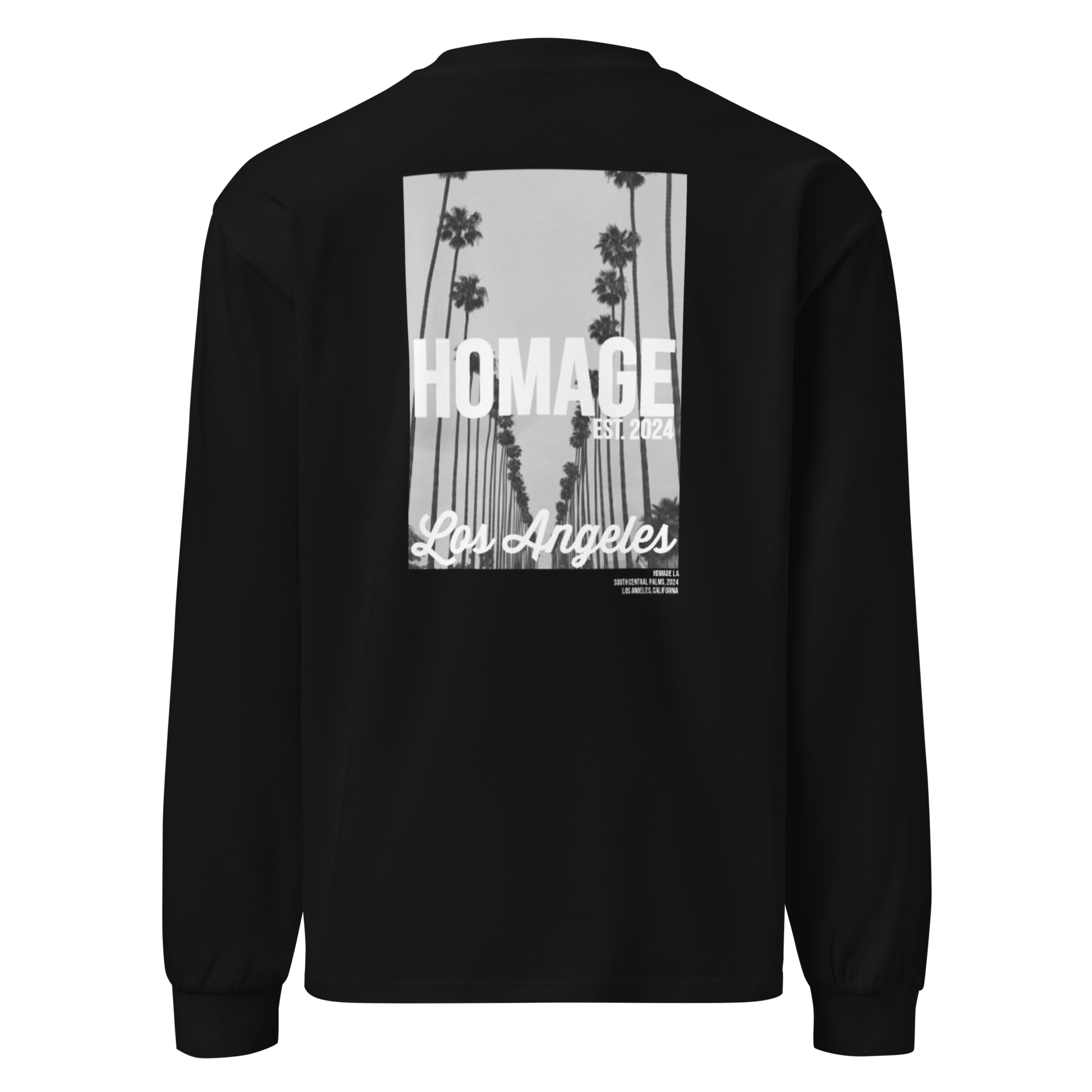 South Central Palms LS Tee - Black - Homage LA