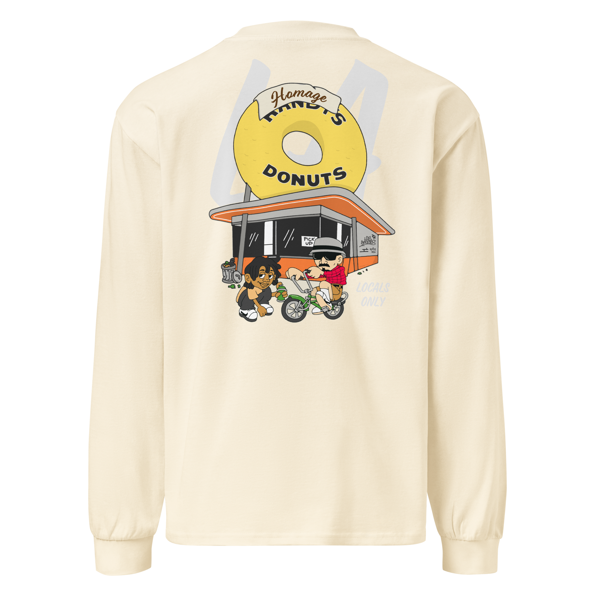 LA Donut LS Tee - Ecru - Homage LA