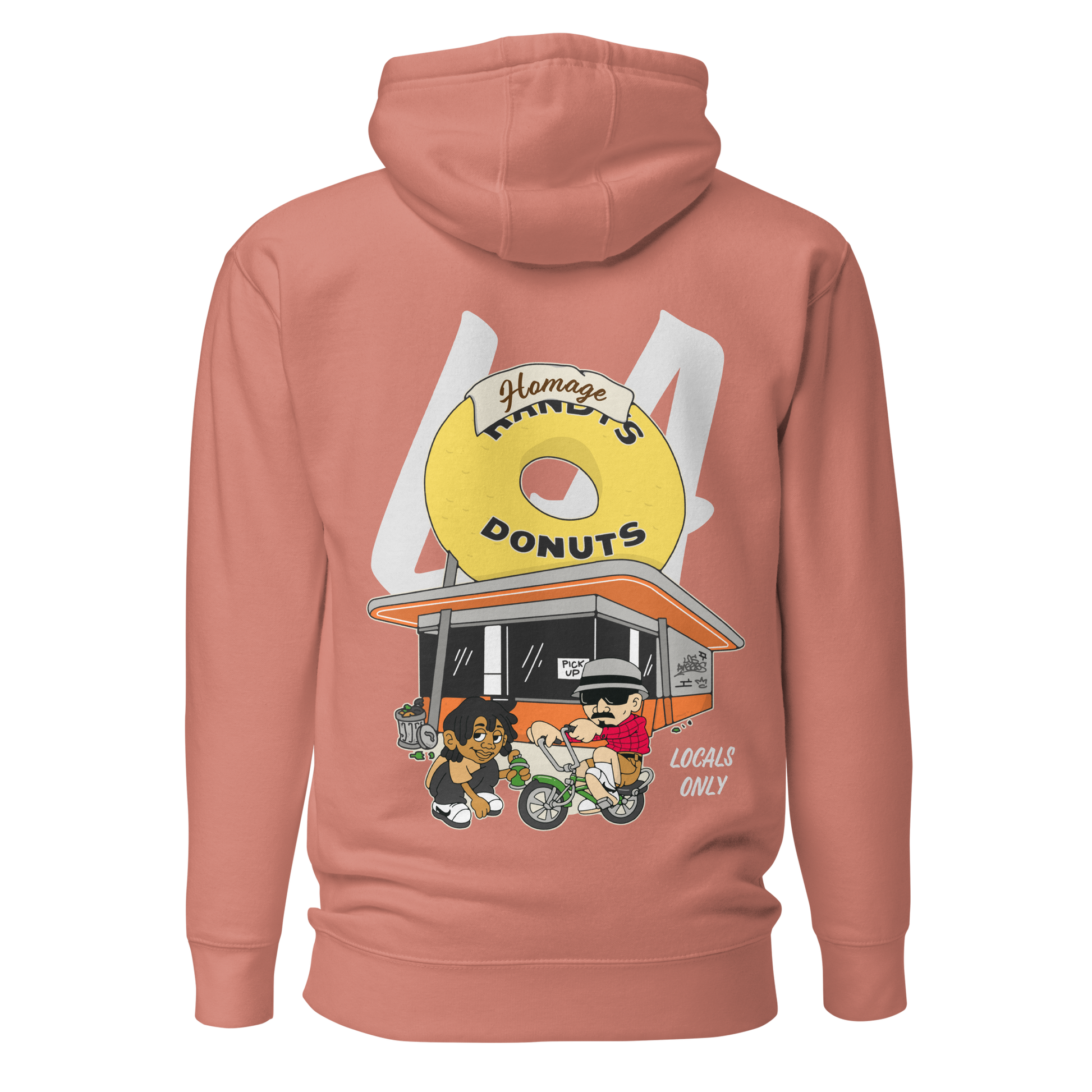 LA Donut Hoodie - Dusty Rose - Homage LA