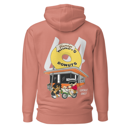 LA Donut Hoodie - Dusty Rose - Homage LA