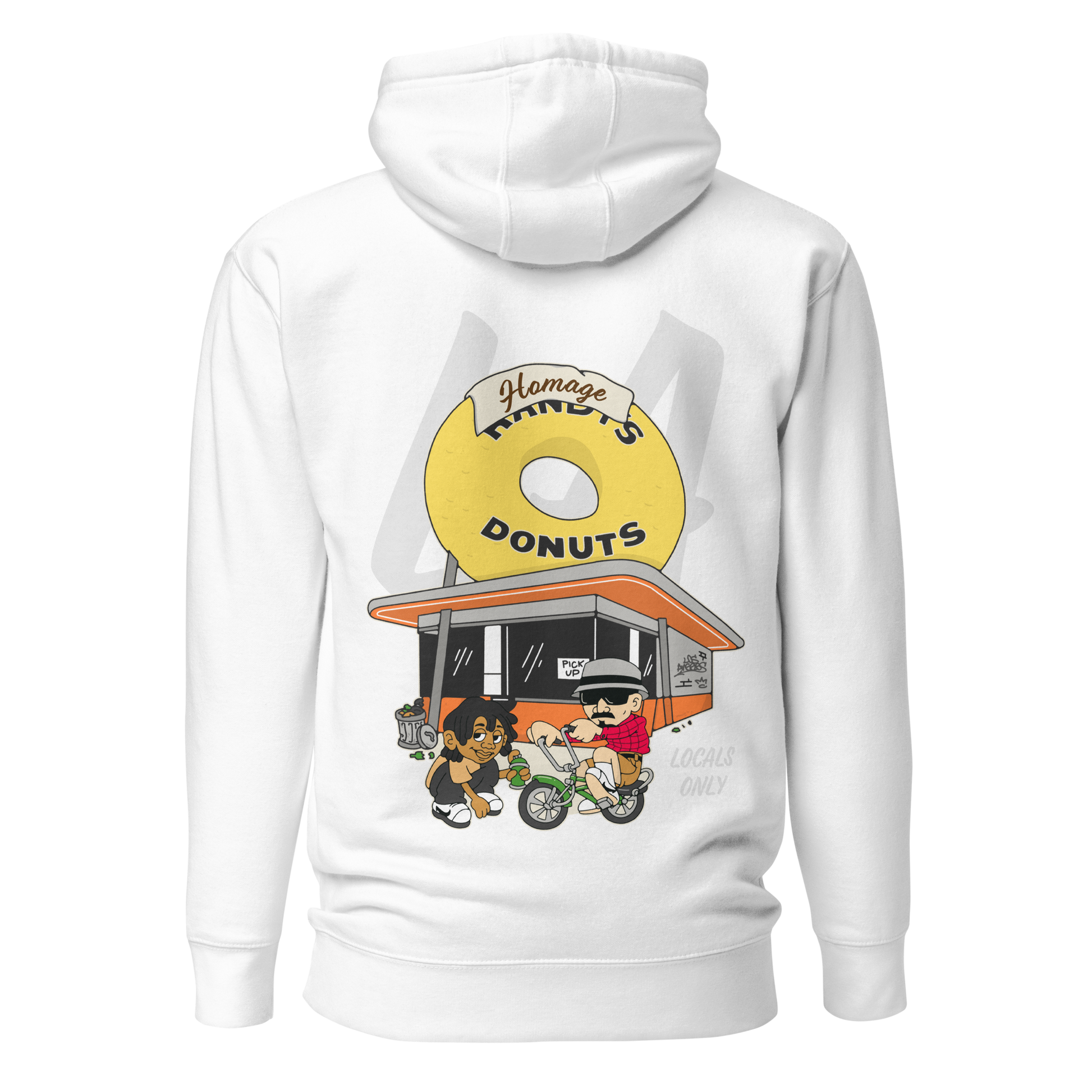 LA Donut Hoodie - White - Homage LA